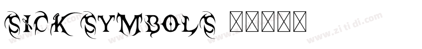 SICK Symbols 1字体转换